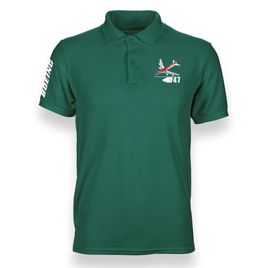 B747 DESIGNED POLO SHIRT THE AV8R
